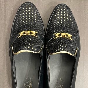 These shoes would fit a child or adult. Size 6.5